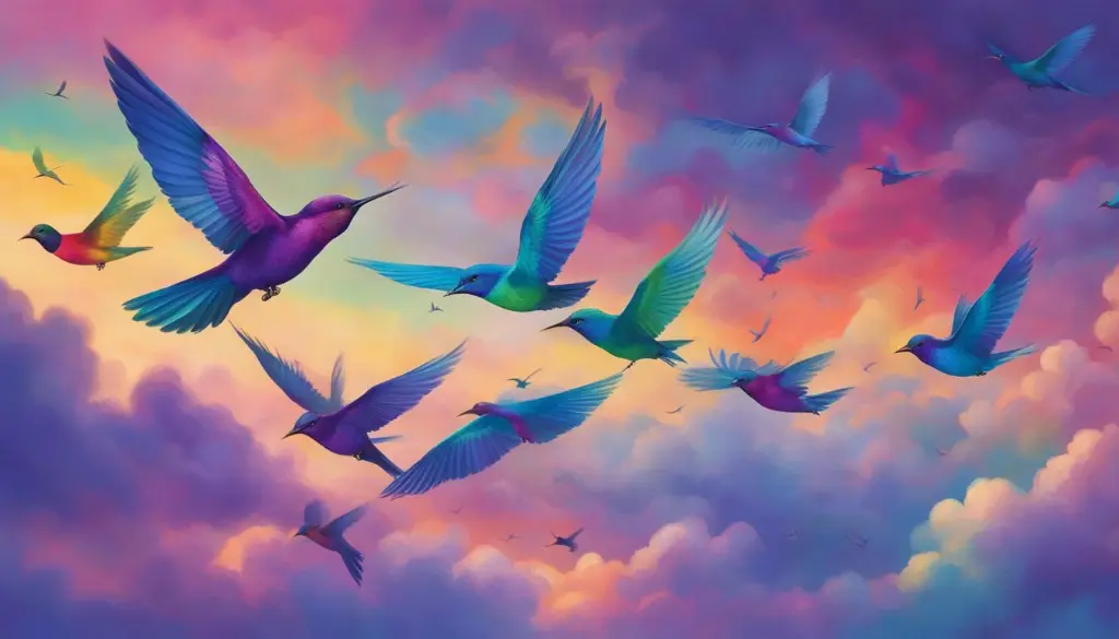 Aves Multicolores: Un espectro cromático volador