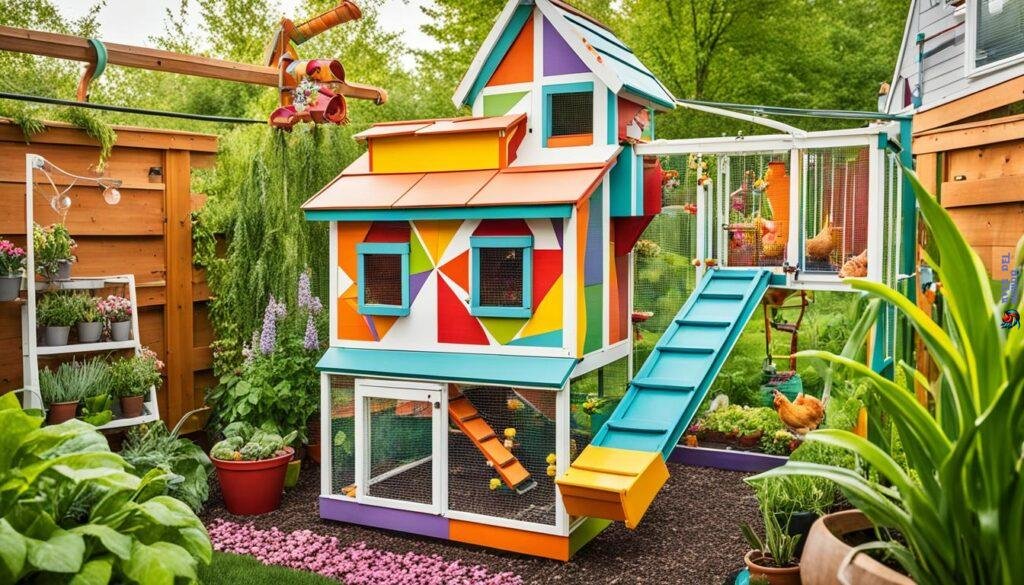 Funky and Playful Chicken Coop Design