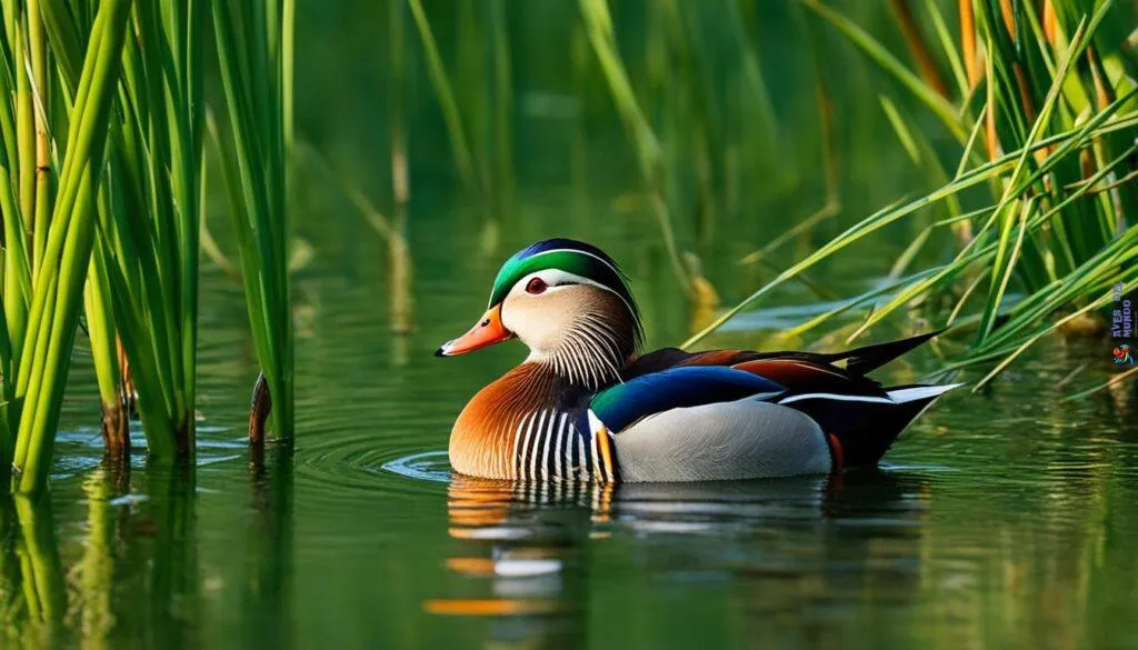 Mandarin Duck egg-laying
