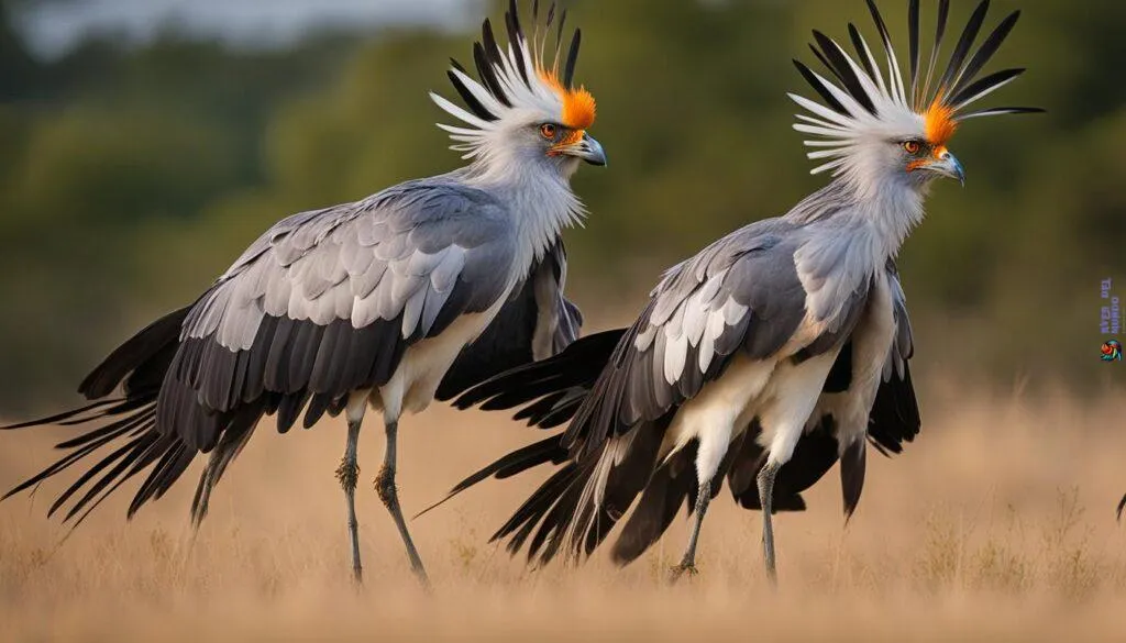 Secretary Bird Mating