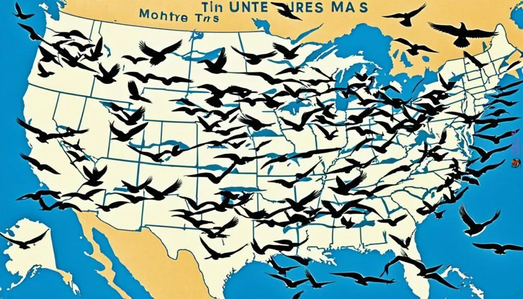 bird migration patterns in USA
