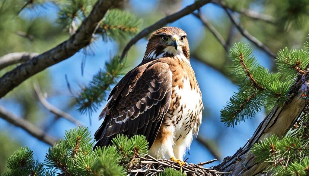 red-tailed hawk nesting habits
