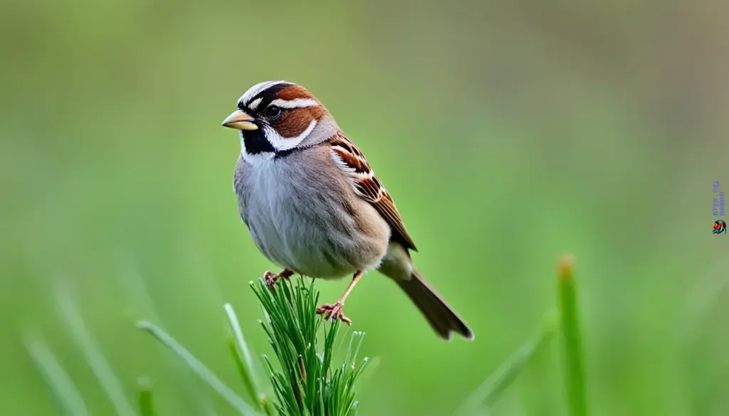 sparrow bird foraging