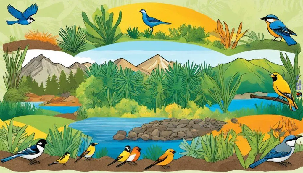 bird numbers and habitat types