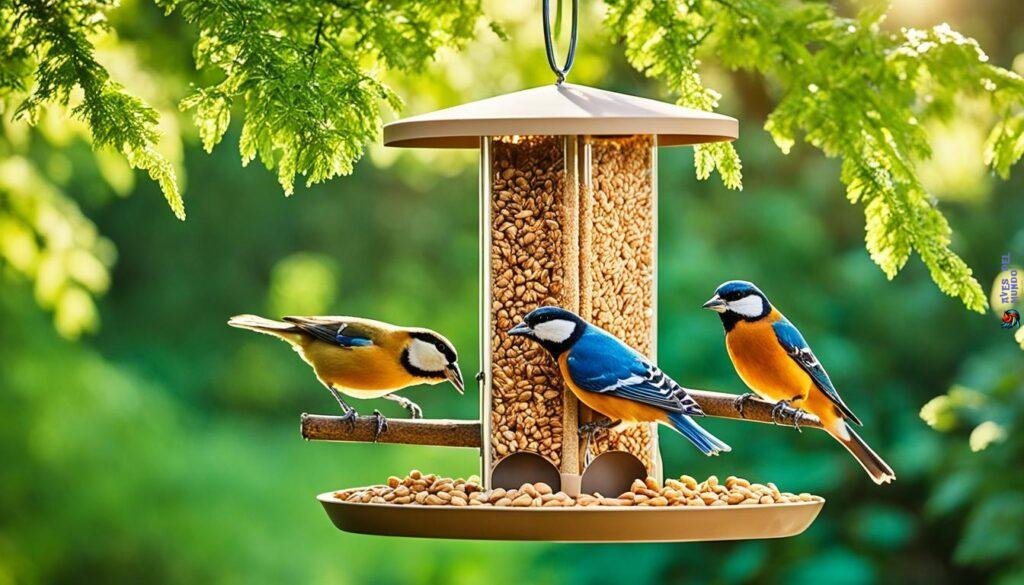 peanut butter bird feeder