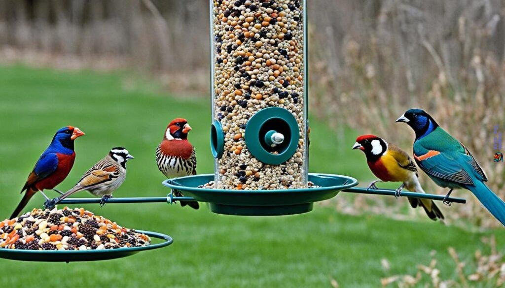 DIY bird feeder diversity