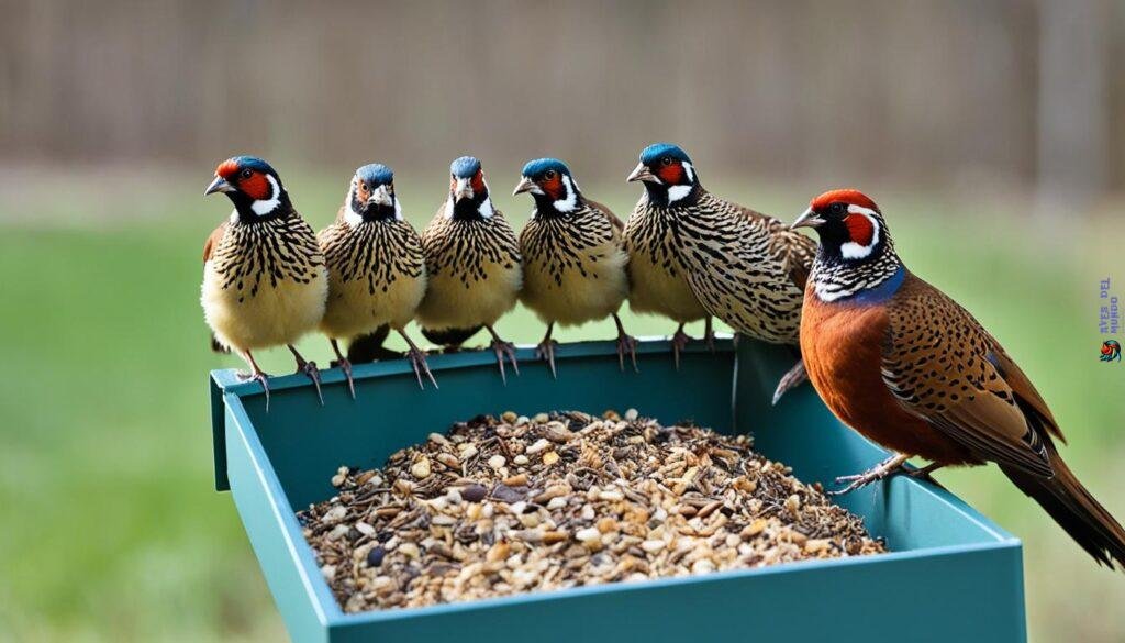DIY bird feeders for pheasant chicks