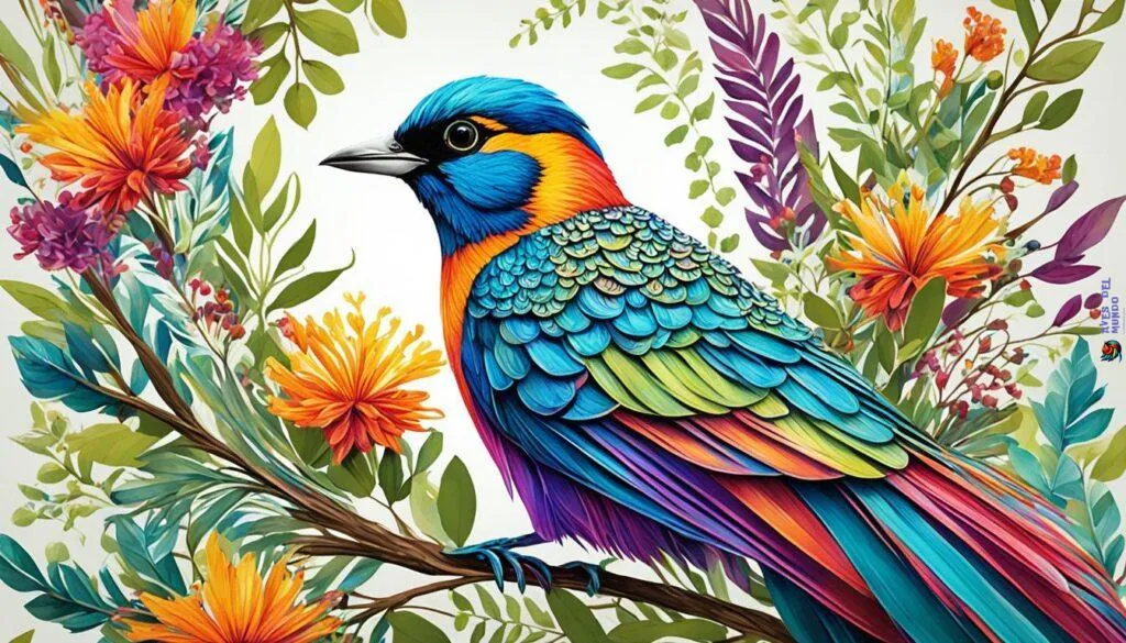 Intricate Female Bird Plumage
