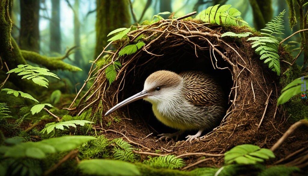 Kiwi Bird Nesting Behavior