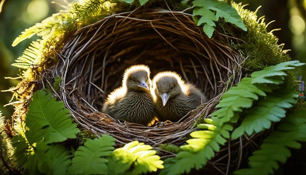 Kiwi Chicks in Nest
