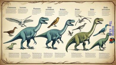 Prehistoric birds and their connection with dinosaurs