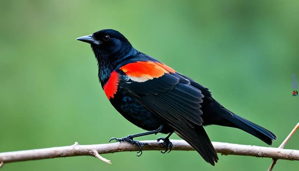 Red-winged Blackbird Displaying Plumage