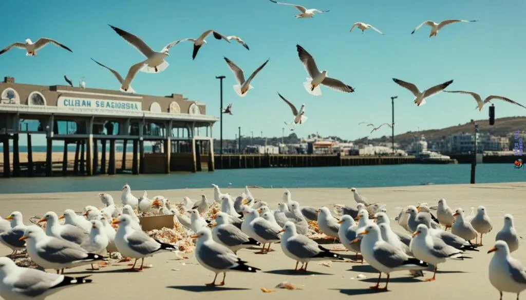 seagulls behavior during Covid lockdowns